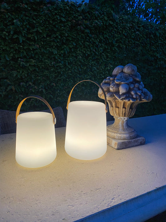 Rhode Island Lamp LARGE - Tan Handle