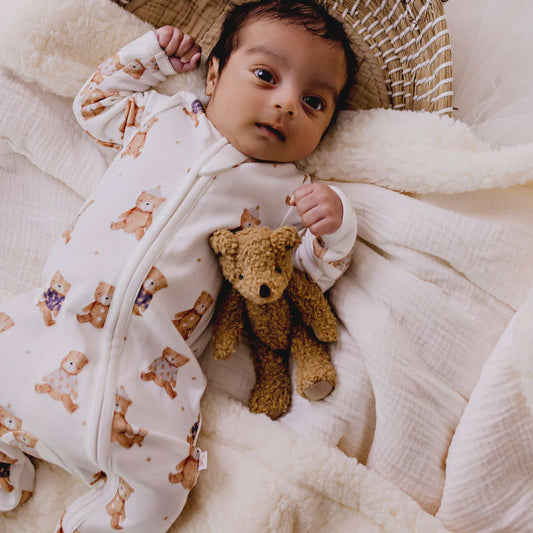 Bamboo Zipsuit Mr Ted