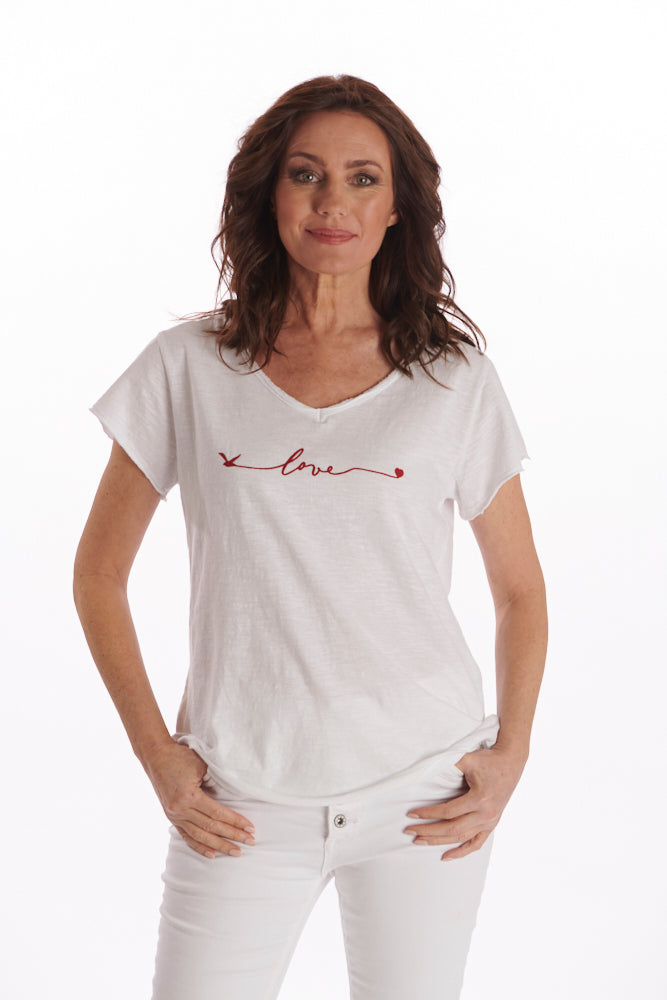 Amor Tee - White