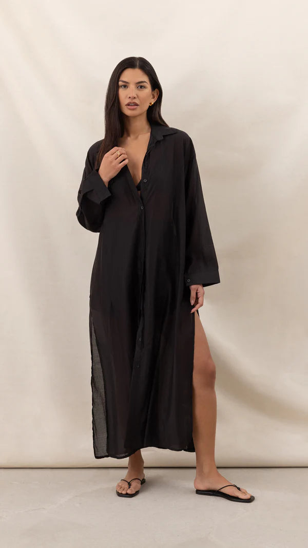 Izzy Long Shirt - Black