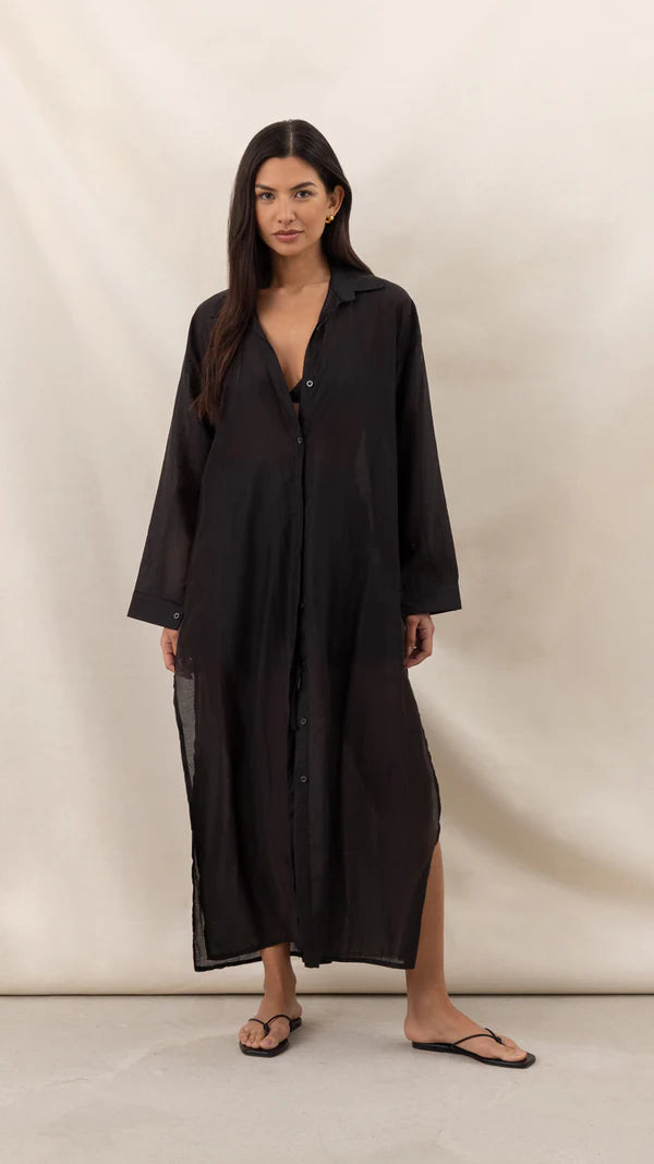Izzy Long Shirt - Black