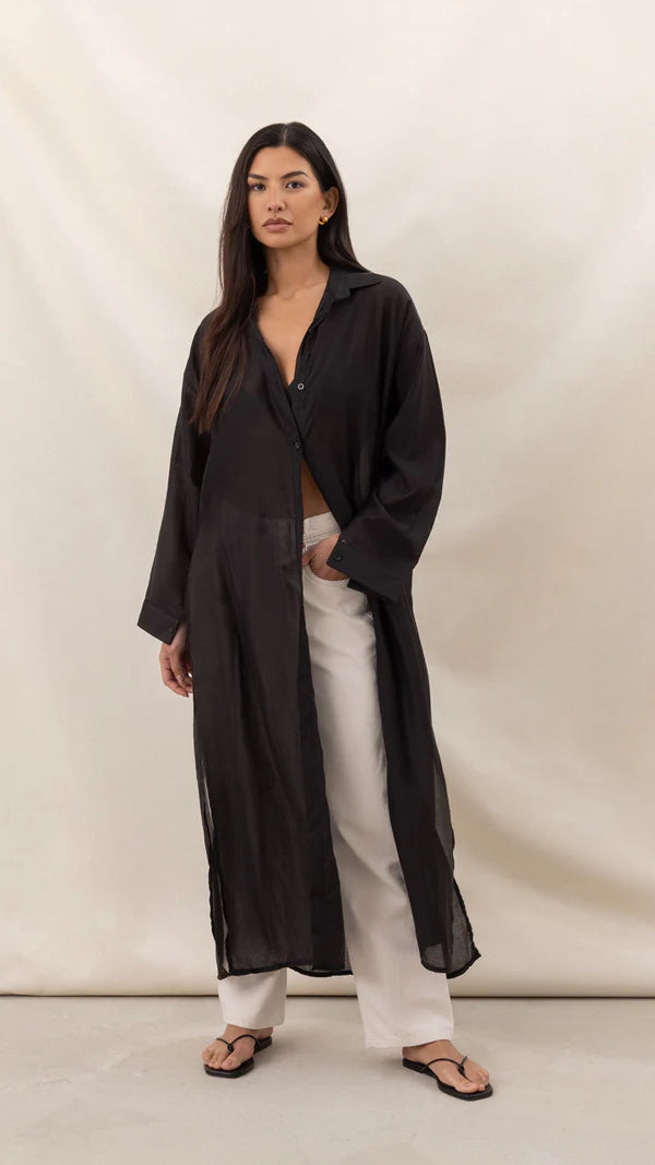 Izzy Long Shirt - Black