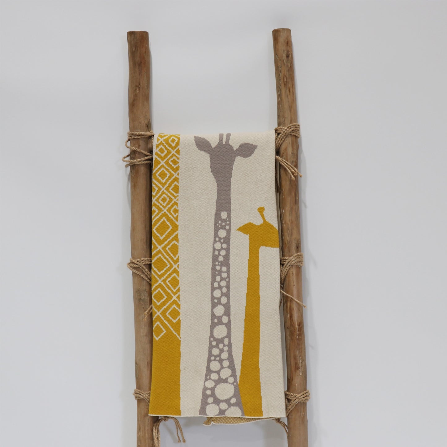 COTTON BABY THROW GIRAFFE