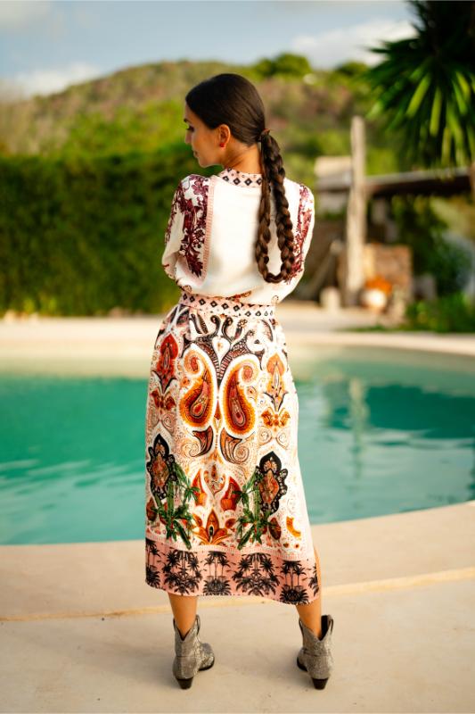 Boheme Glamour Midi Dress