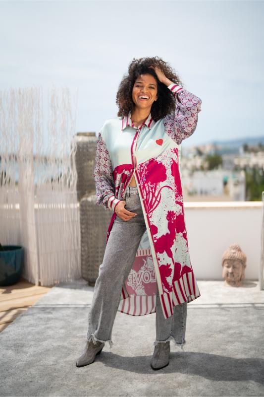 Heart Stitching Midi Dress