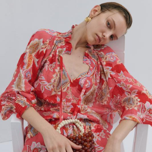 Poets Blouse Queen of Hearts