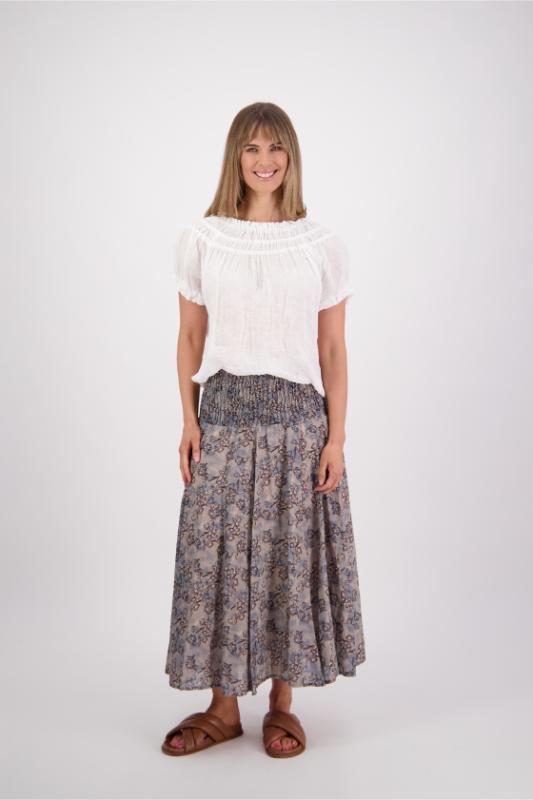 Pandora Skirt - Denim Daisy