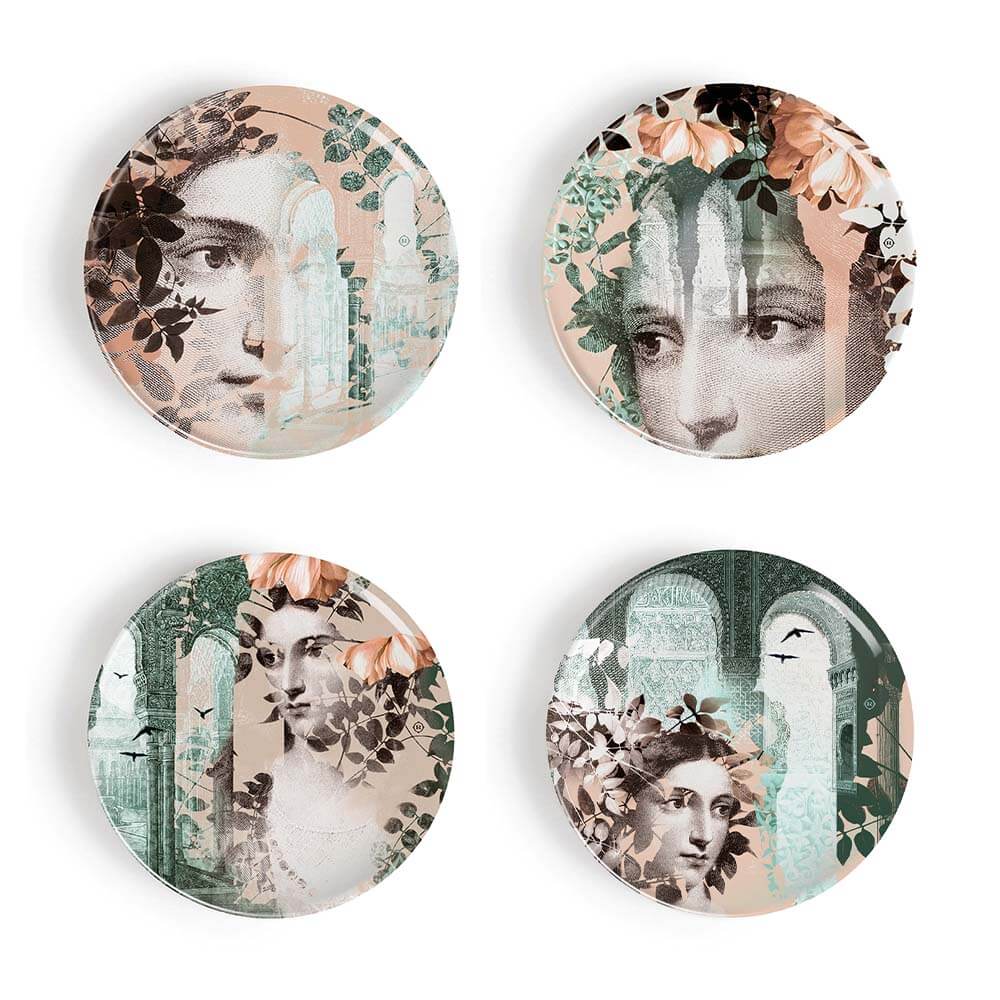 Porcelain Alhambra ll Small Plates - Set of 4