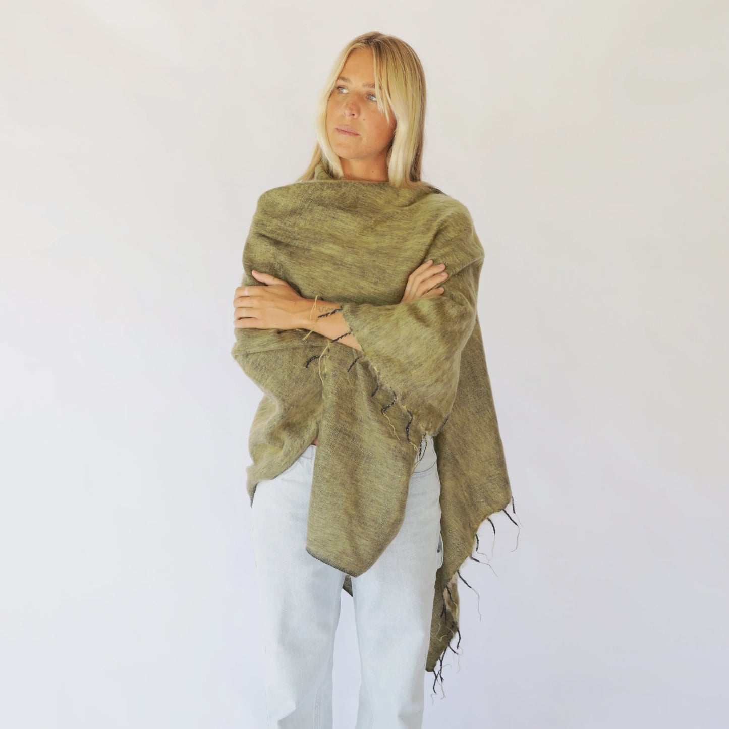 Marabella Poncho - Pistachio
