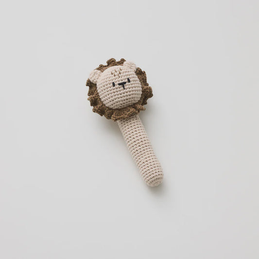 CROCHET LION RATTLE