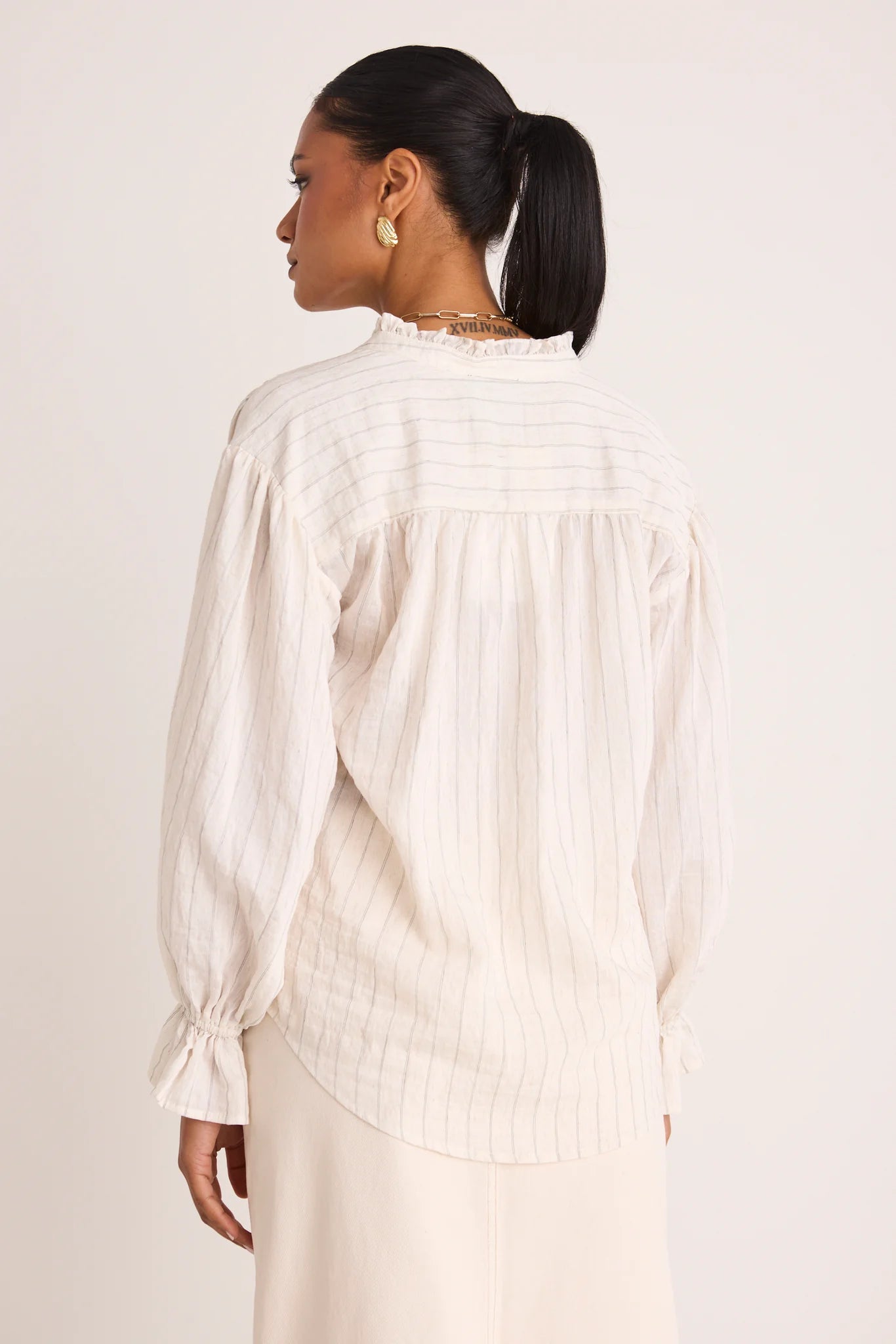 Relatable Stripe Frill Top
