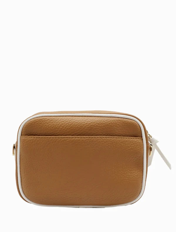 Ruby Sports Cross Body Bag Dual Tone Tan/White