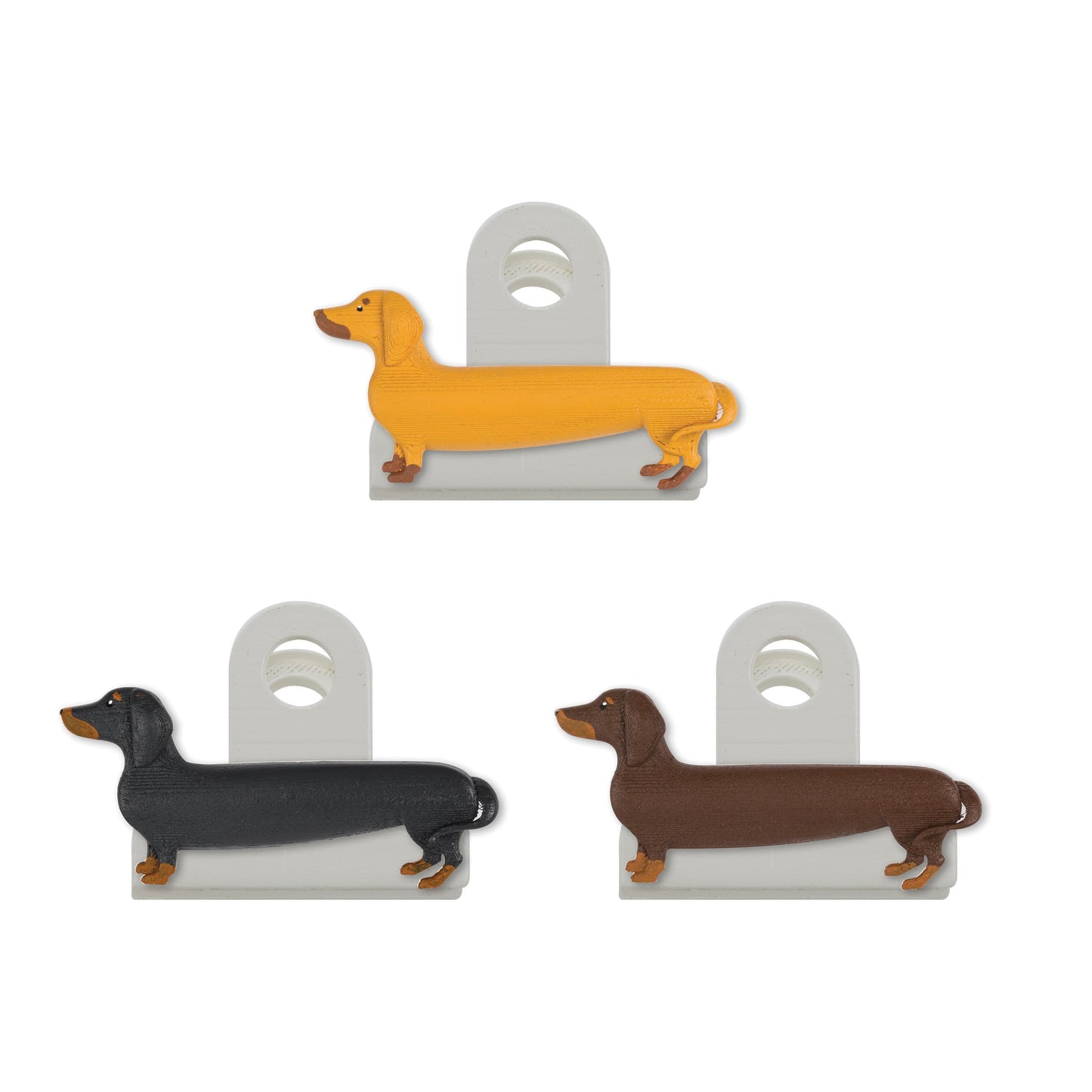 Sausage Dog Bag Clips (Set of 3)