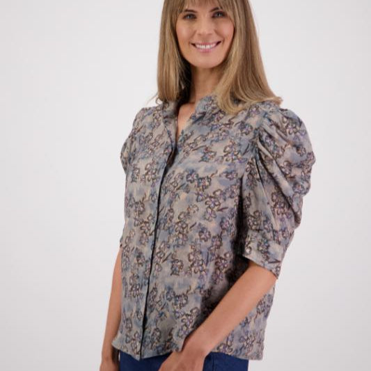 Stevie Shirt - Denim Daisy