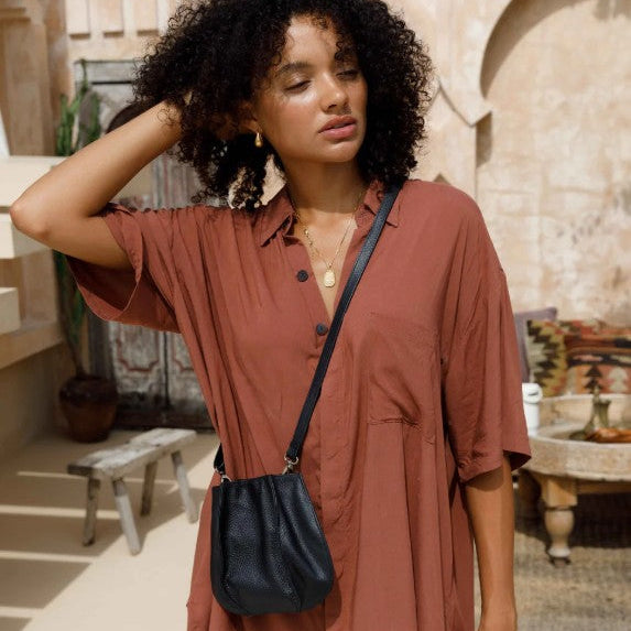 Vera Mina Crossbody Bag - Chocolate