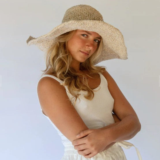 Janis Wide Brim Hat - Natural