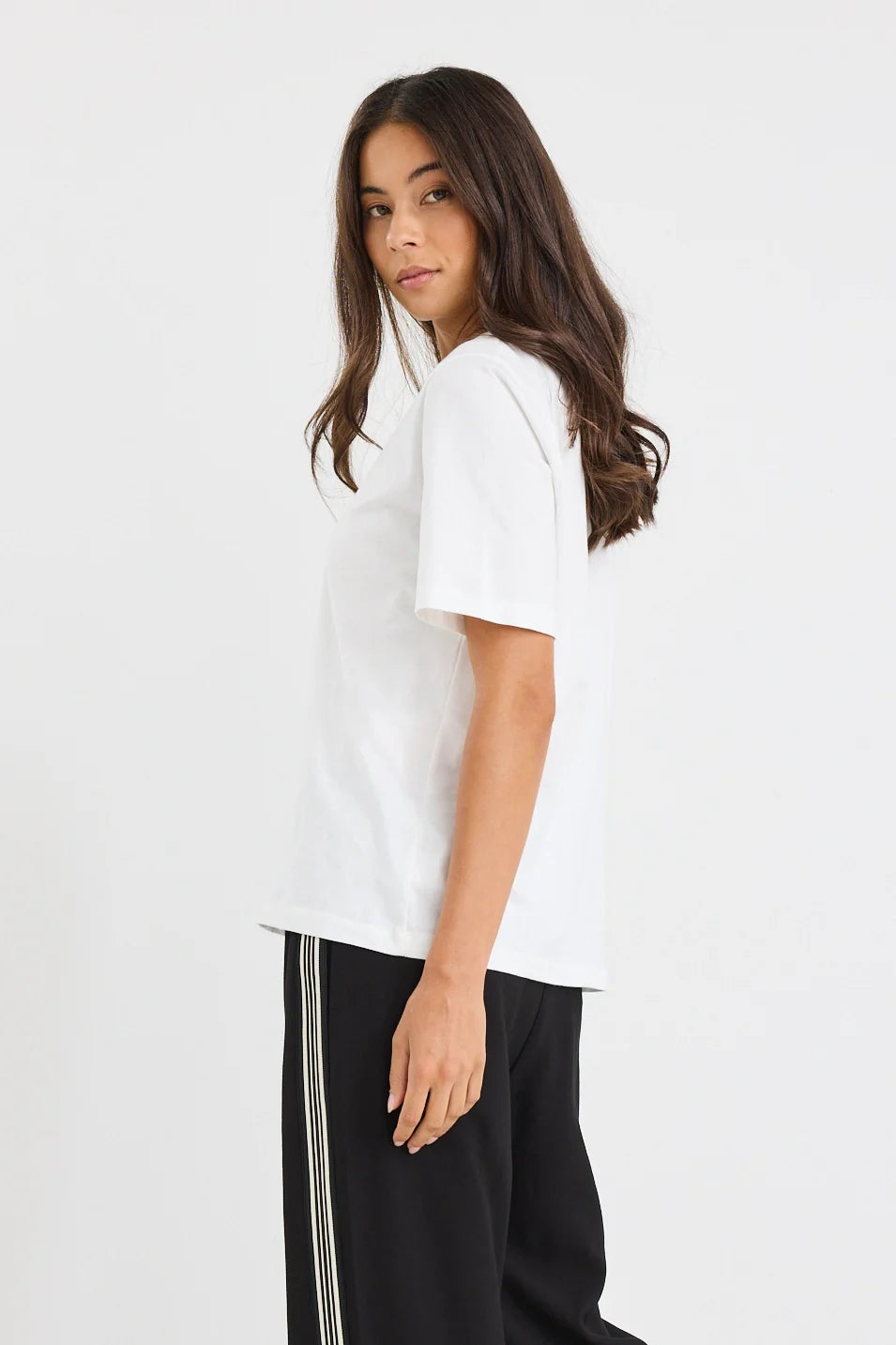 Street Crew Neck Boxy Tee - Ivory