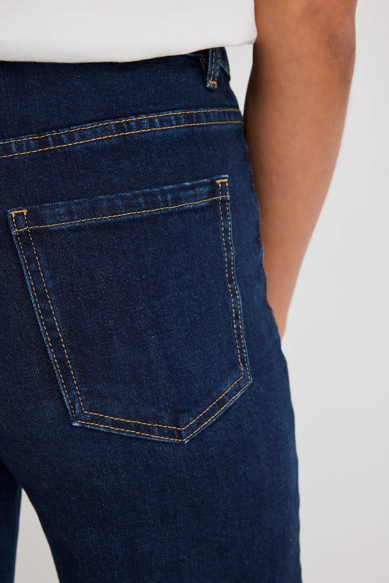 Zoey Indigo Petite High Rise Wide Leg Pocket Jean