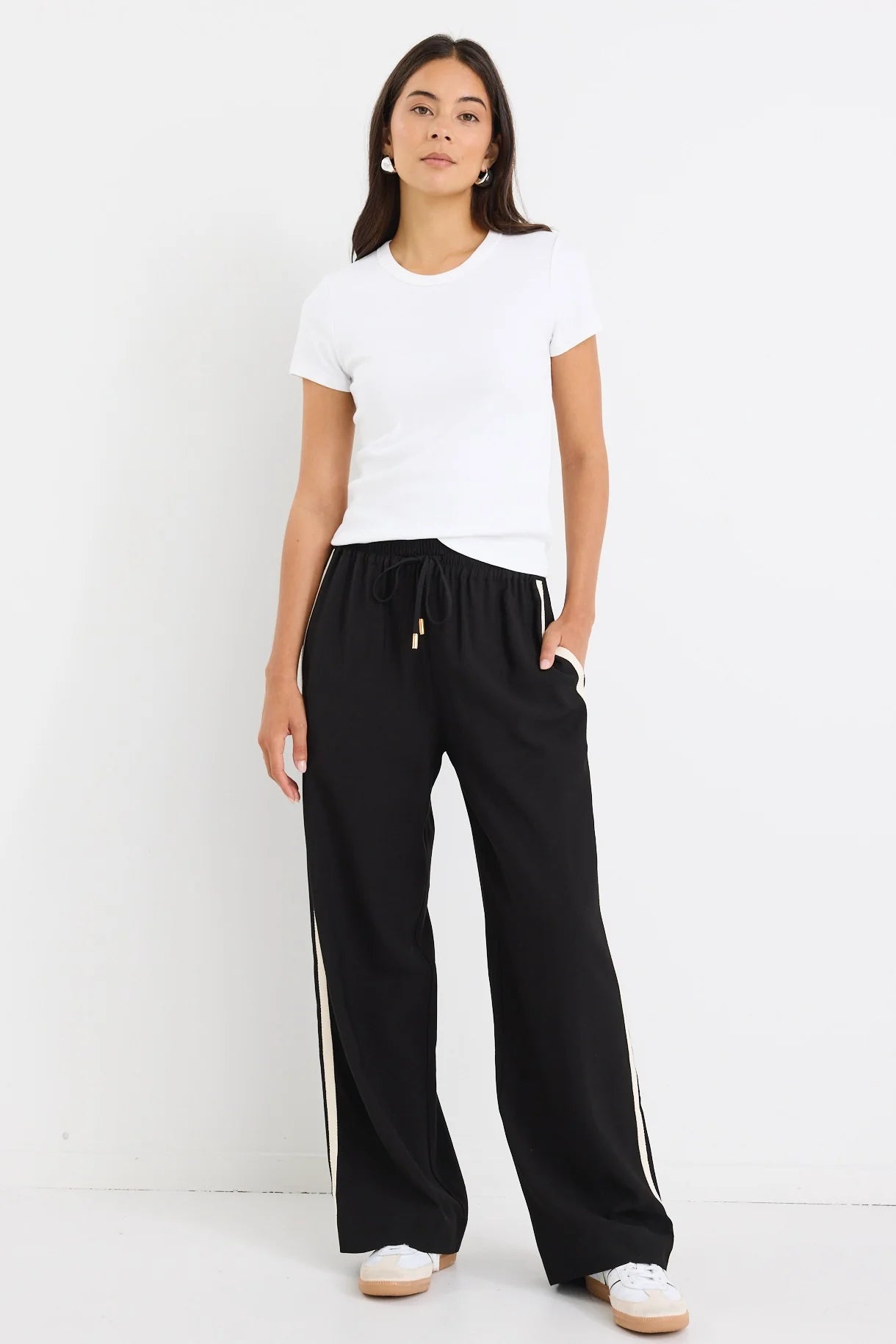 Study Ivory Rib Longer Baby Tee