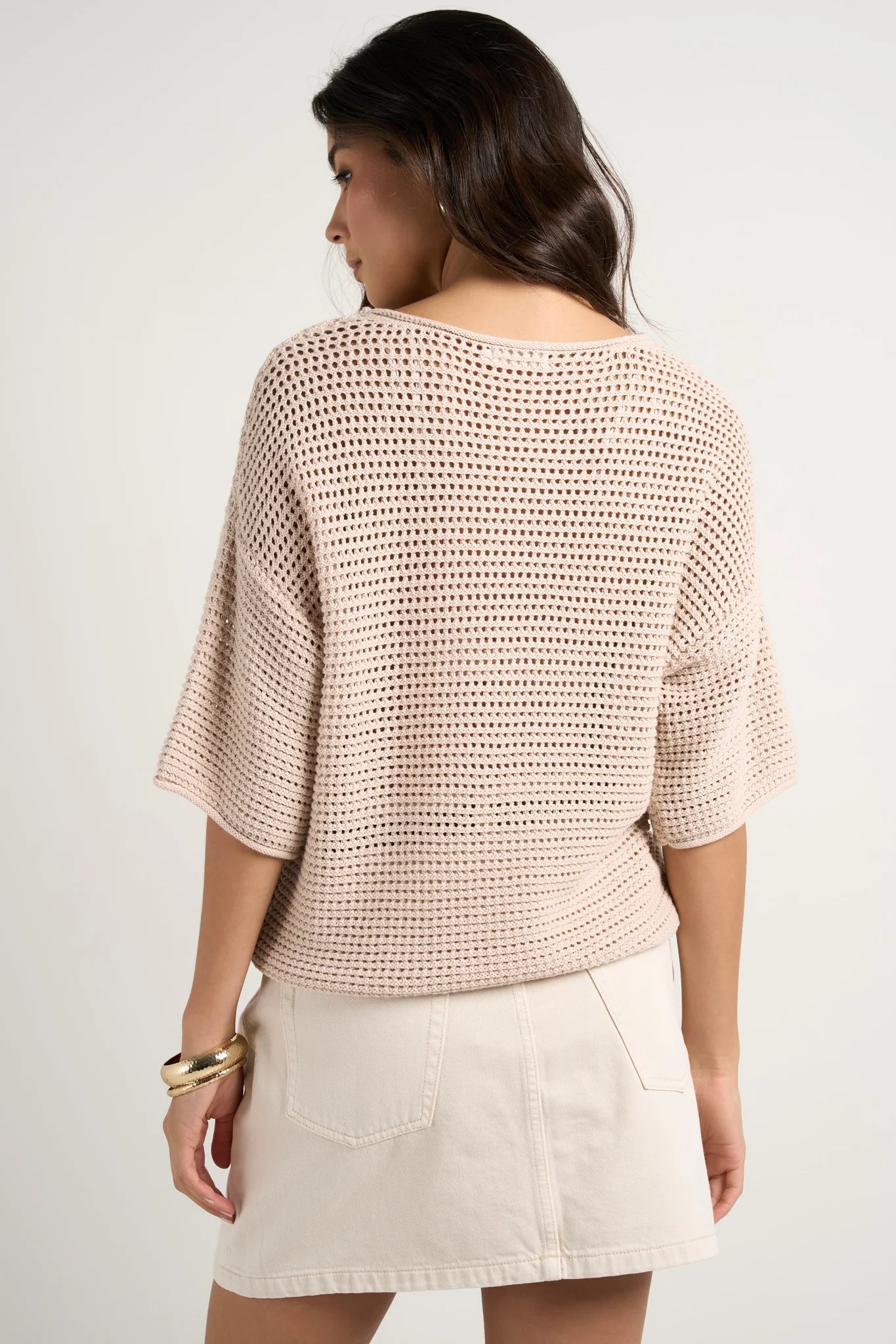 Sunrise String Crochet Knit Top