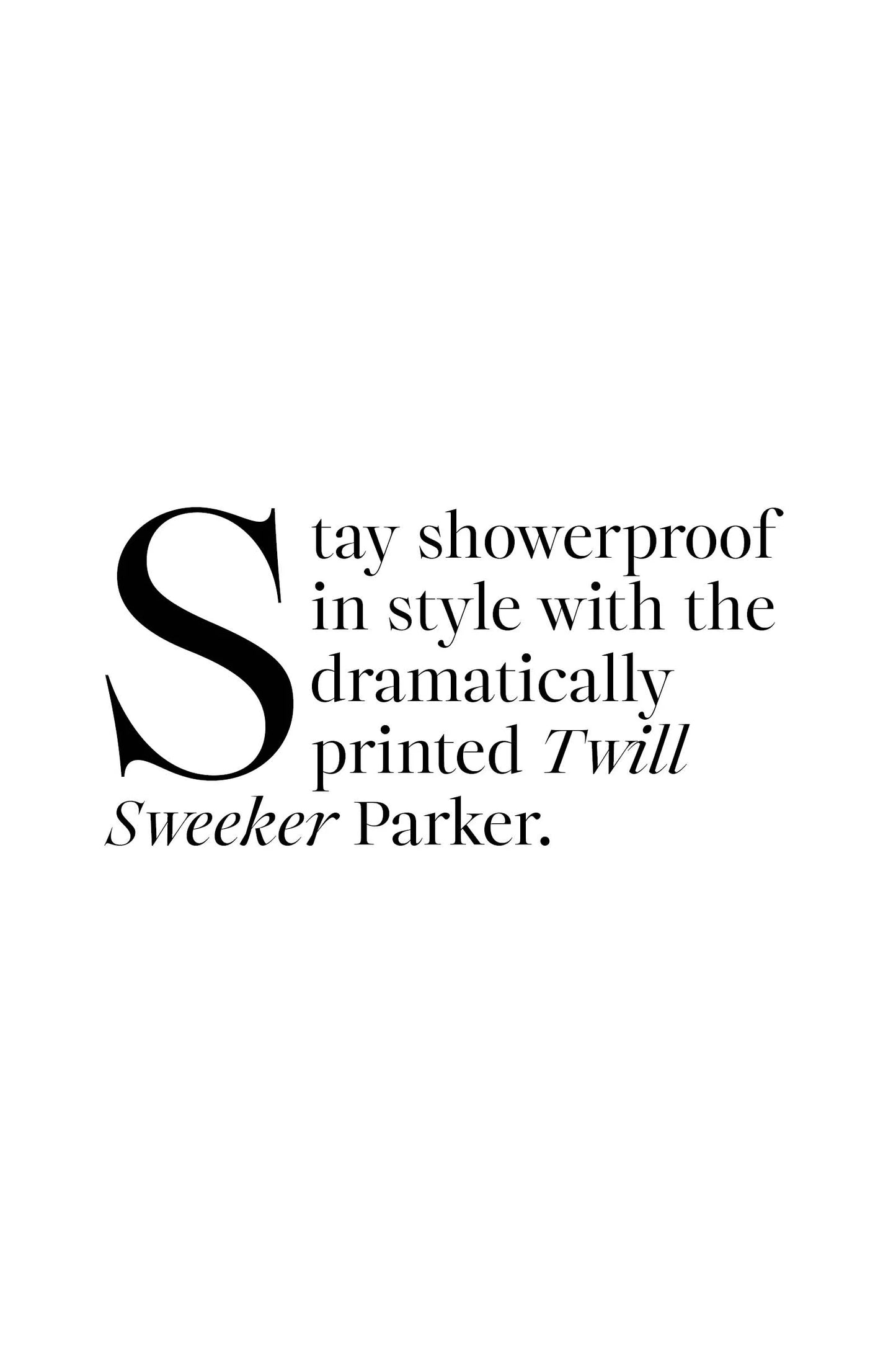 TWILL SEEKER PARKER