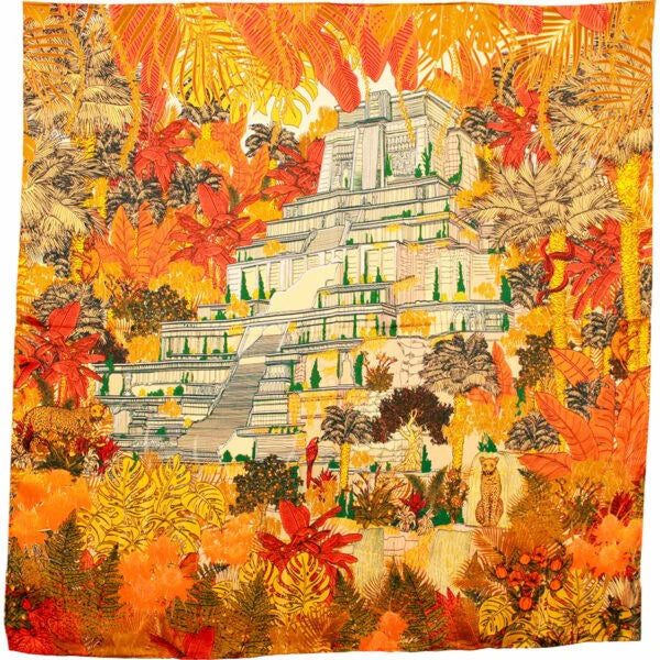 Silk Scarf Heloise 50x50