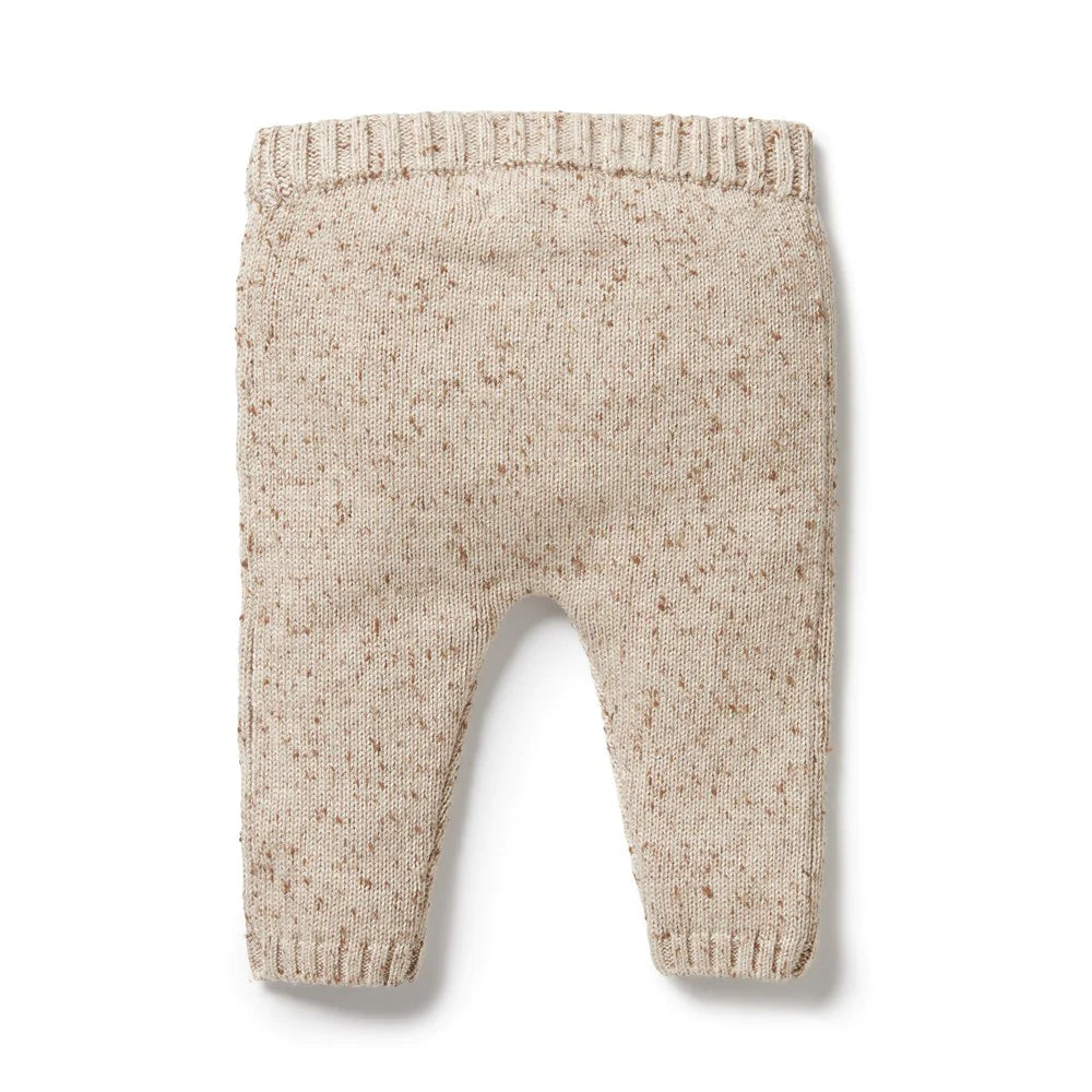 Almond Fleck Knitted Legging