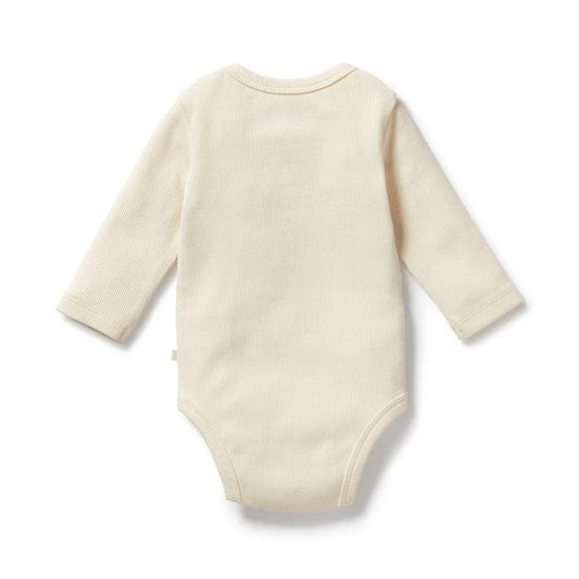 Buttermilk Organic Rib Long Sleeved Bodysuit