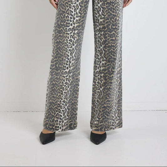 Zoey Leopard High Rise Jean
