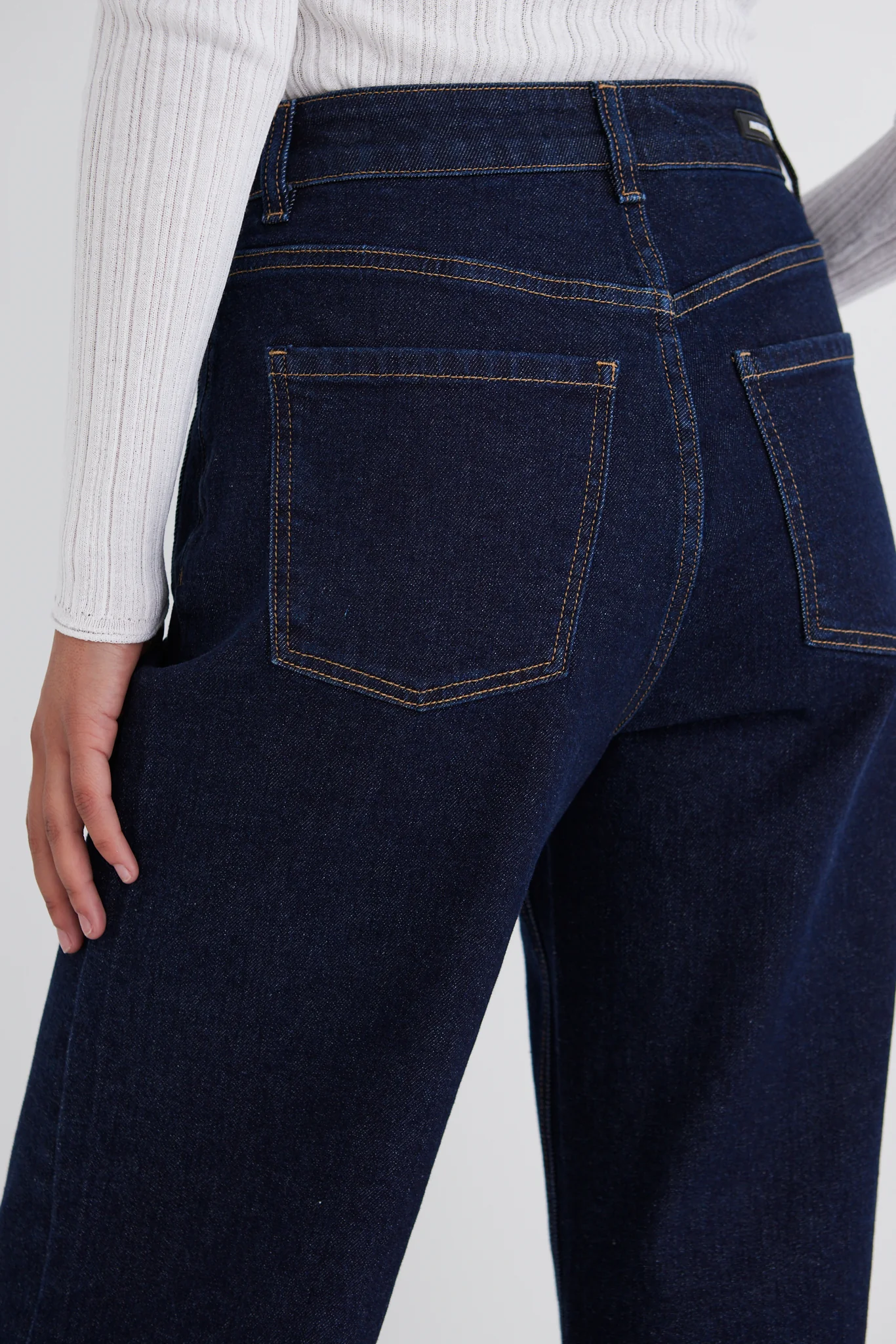 Zoey Indigo High Rise Wide Leg Pocket Jean