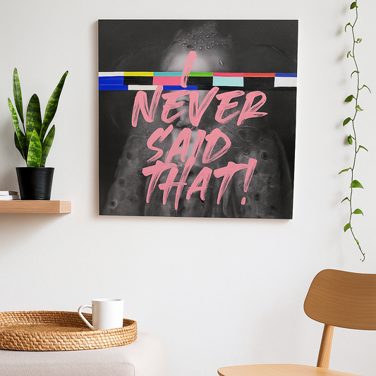 Art Canvas I Never Said That 60x60cm