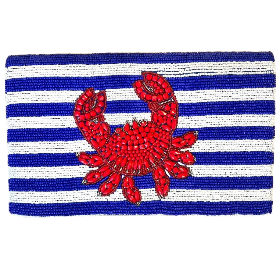 Beaded Crab Clutch