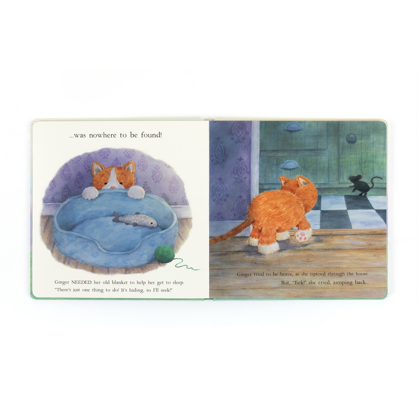 Jellycat - Ginger the Courageous Kitten Book
