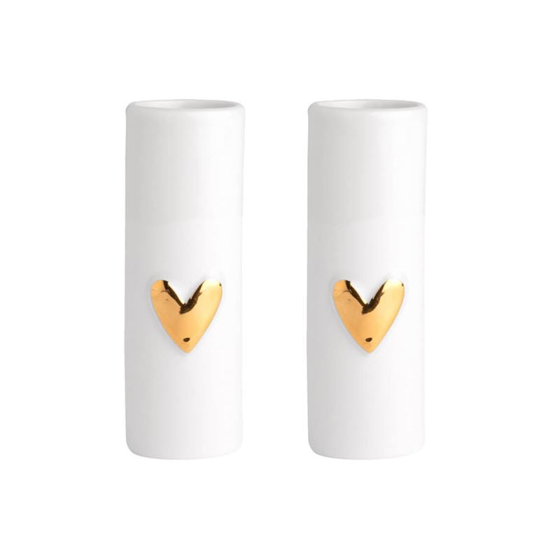 Mini Heart Vase Set of 2