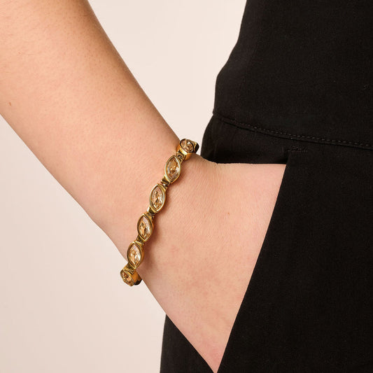 Celtis Tennis Bracelet - Golden