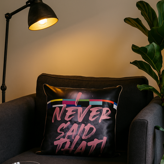 Art Cushion I Never Said That