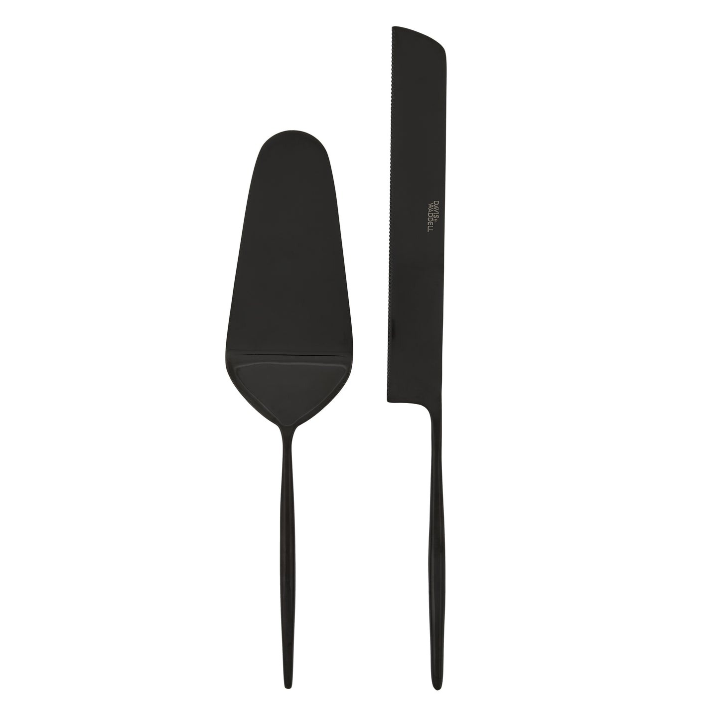 Davis & Waddell Server & Knife 2pcs Set Black