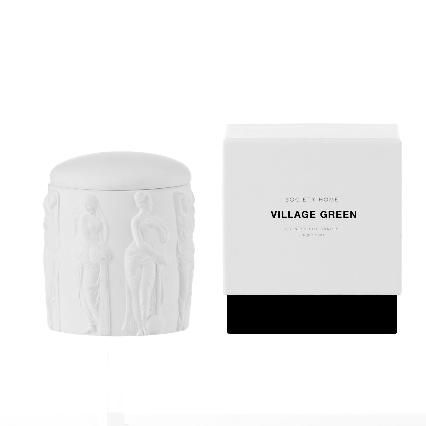 Society Home Village Green Scented Soy Candle White