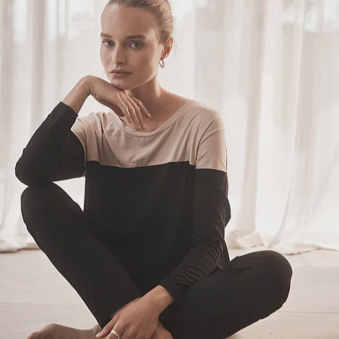 Bianca Beige Contrast Bamboo Set