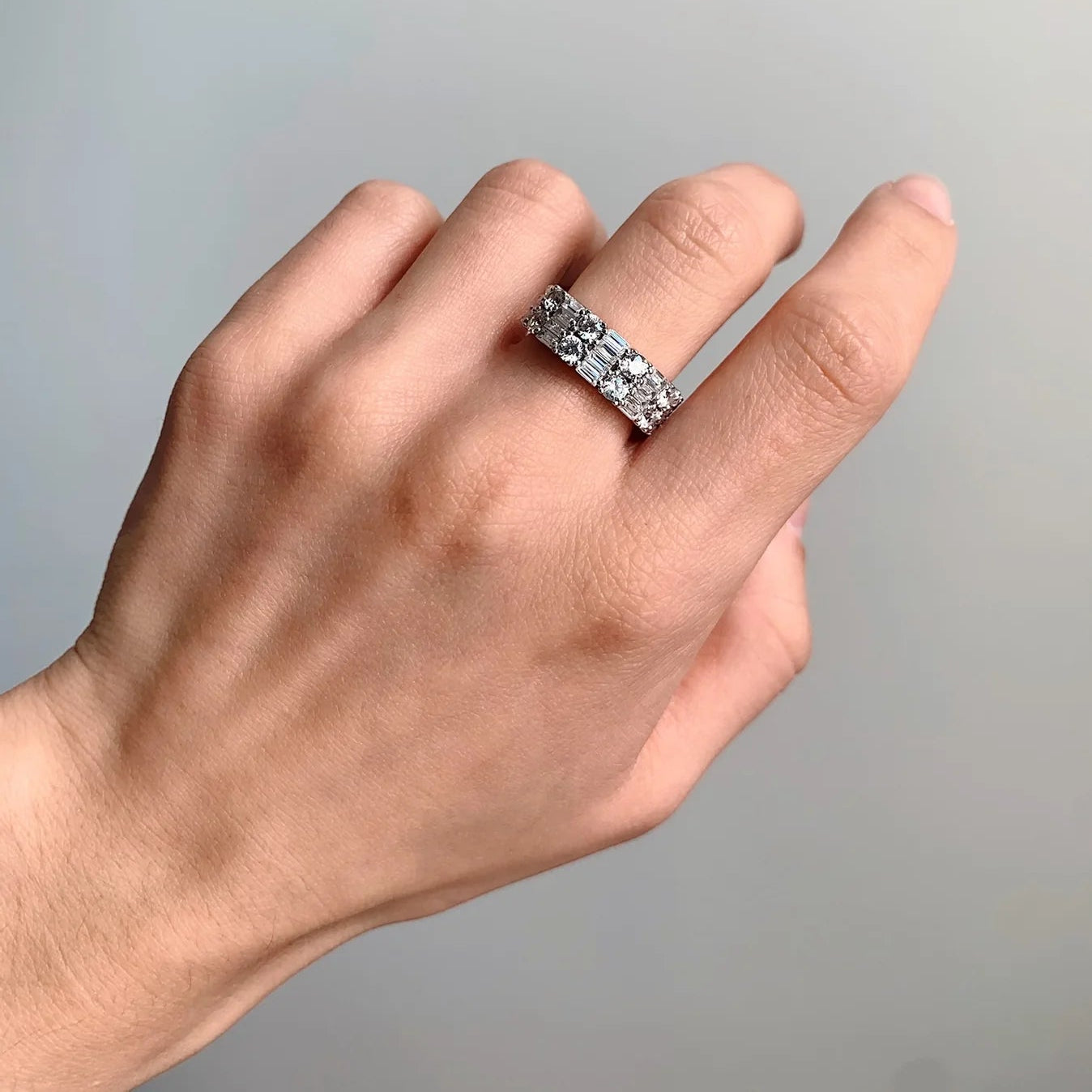 Amore Double Row Ring