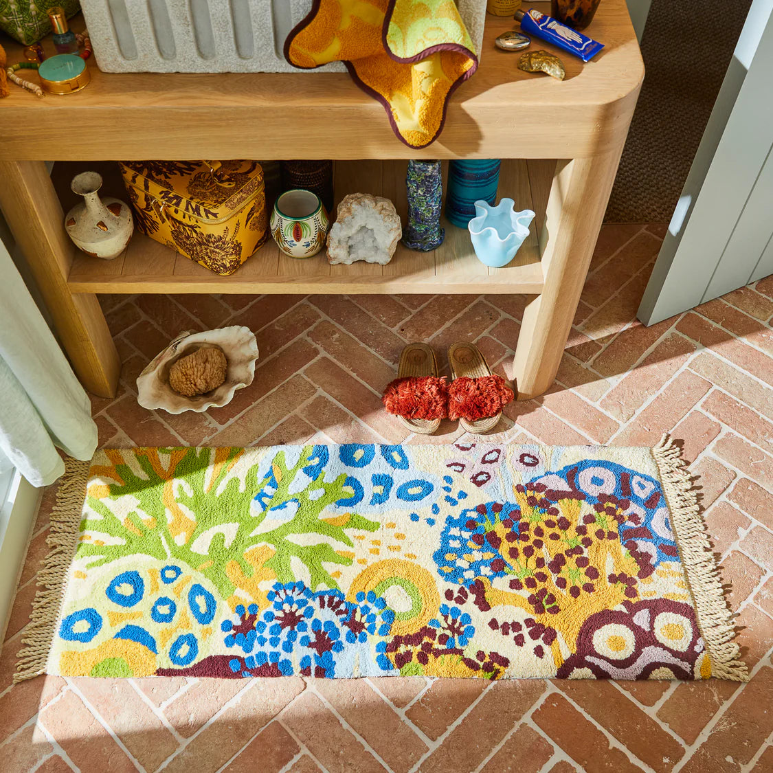 Cora Bath Runner - Pearl