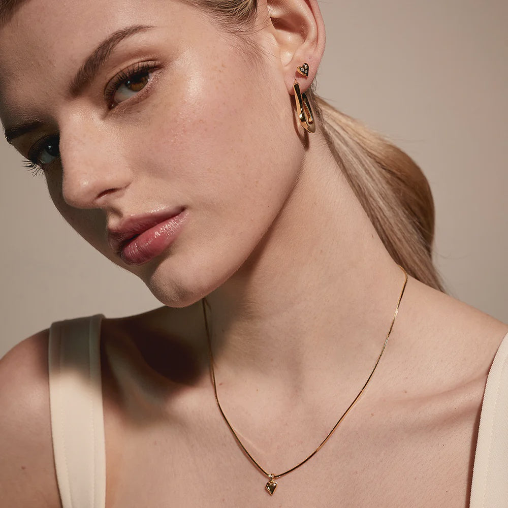Daphne Heart Studs