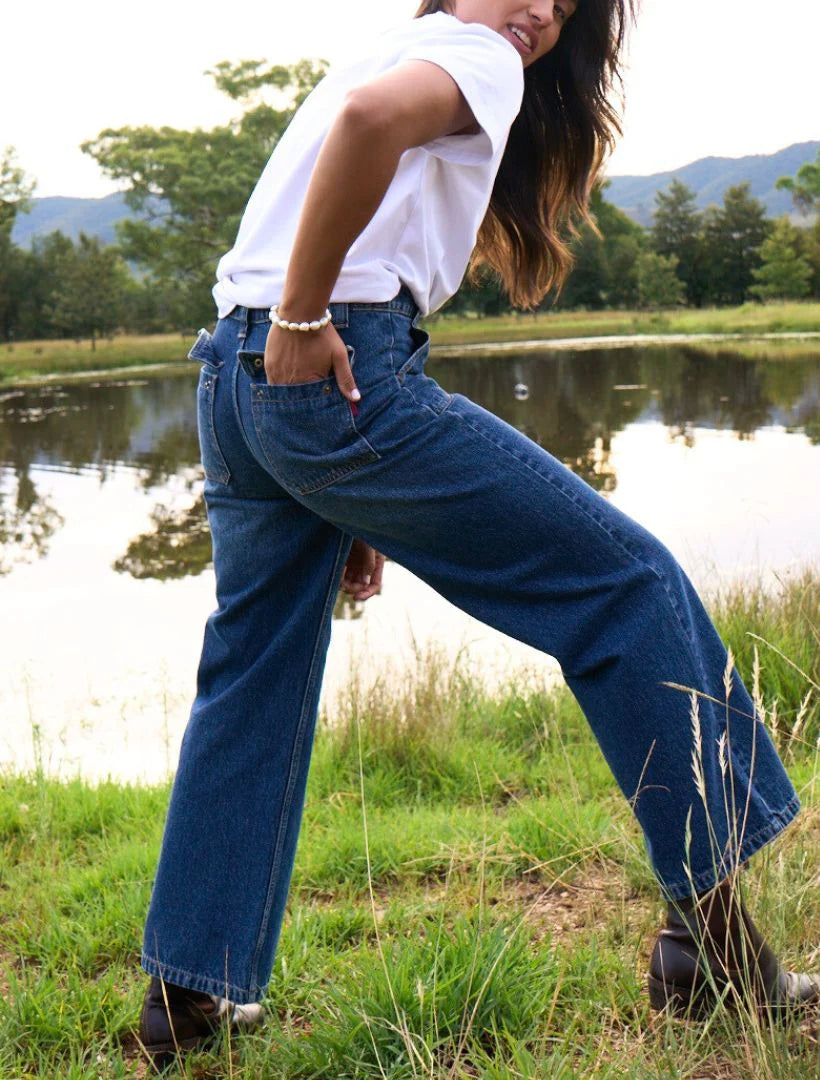 Lisa Wide Leg Jean Indigo