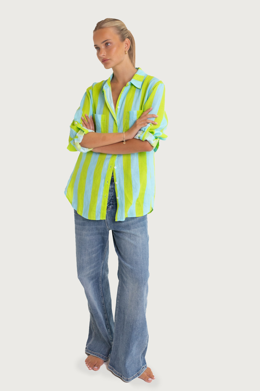 The Boyfriend Linen Shirt - LUNCH WITH ME