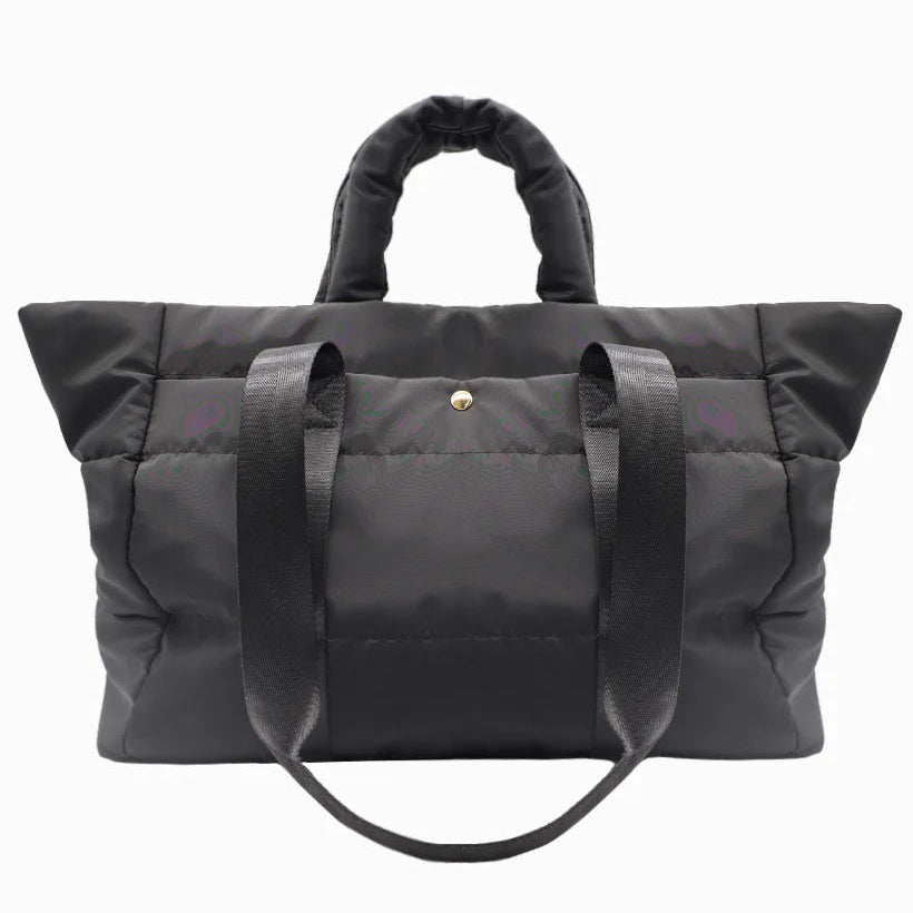 Quilted Voyager Bag - Black