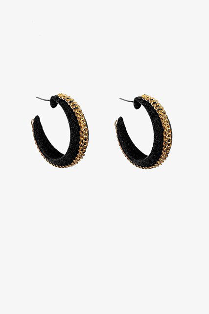 Suede & Chain Earring