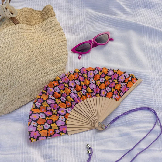 Hand Fan with Gift Box - Vintage Flowers