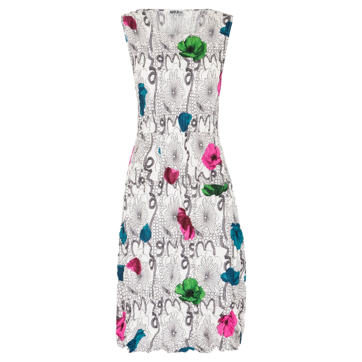 Smash Pocket Dress Pink Beige Elliptical Spot