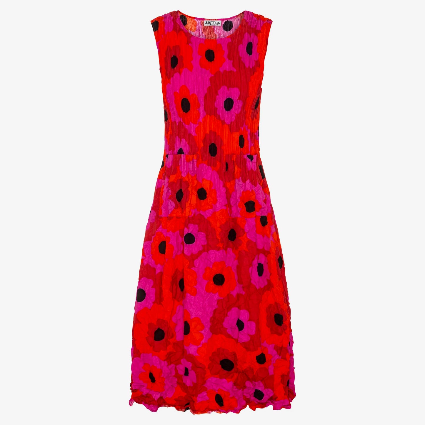 Smash Pocket Dress Pink Beige Elliptical Spot