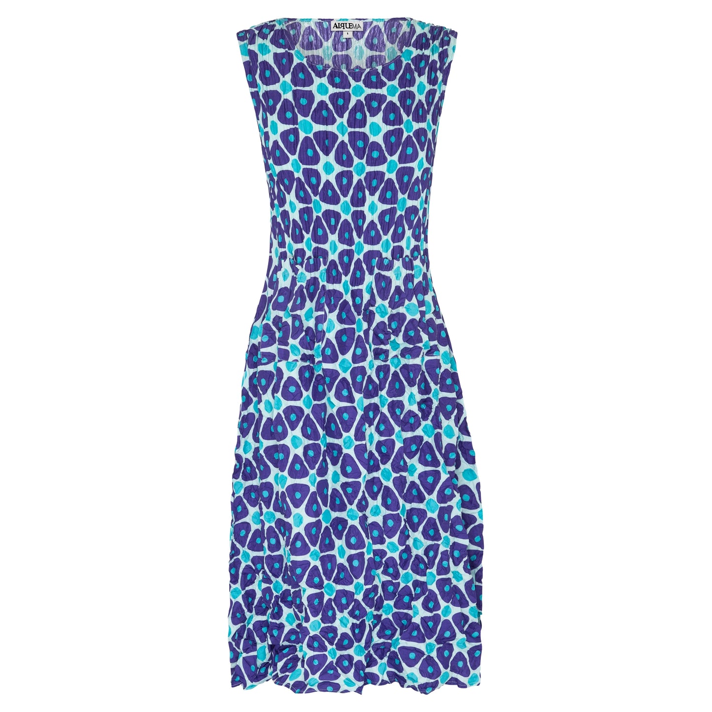 Smash Pocket Dress Pink Beige Elliptical Spot